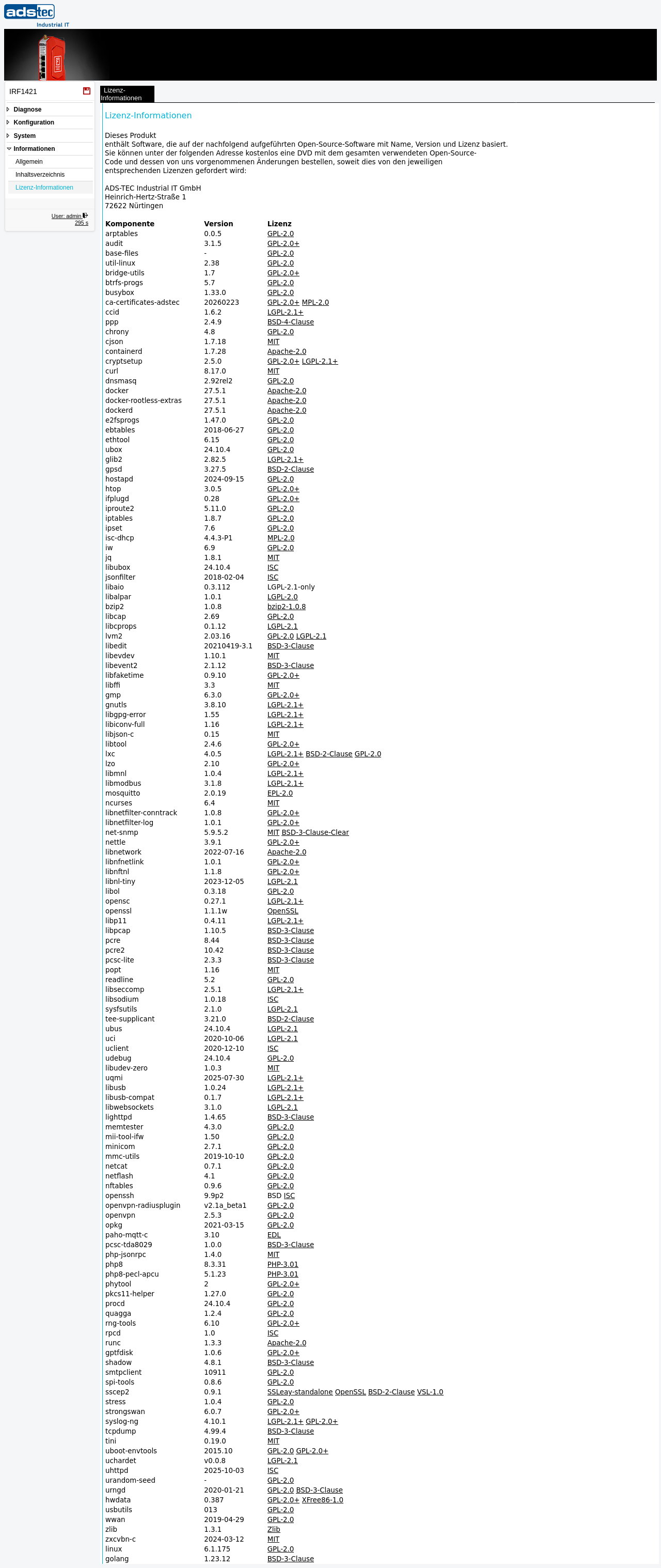 Lizenzinformation