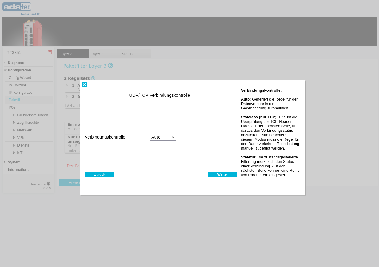 Assistent — Verbindungskontrolle (Auto)