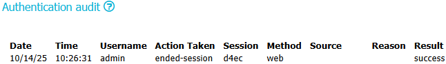 Authentication - Session Timeouts
