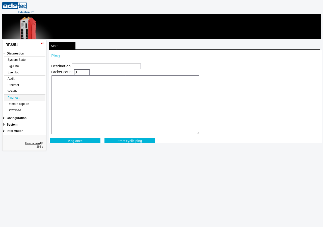 Ping test